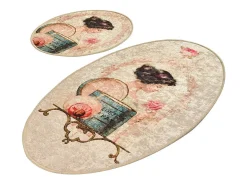 Discount Alfombra de baño Set (2 piezas) Glare Multicolor