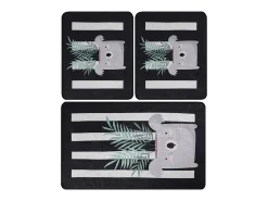 Outlet Alfombra de baño Set (3 piezas) Rovio Multicolor