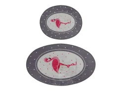 Alfombra De Baño|Ropa De Cama-Alfombra de baño Set (2 piezas) Chile Flamingo Multicolor