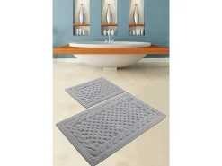 Alfombra De Baño|Ropa De Cama-Alfombra de baño Set (2 piezas) Bambi Cotton gris Multicolor