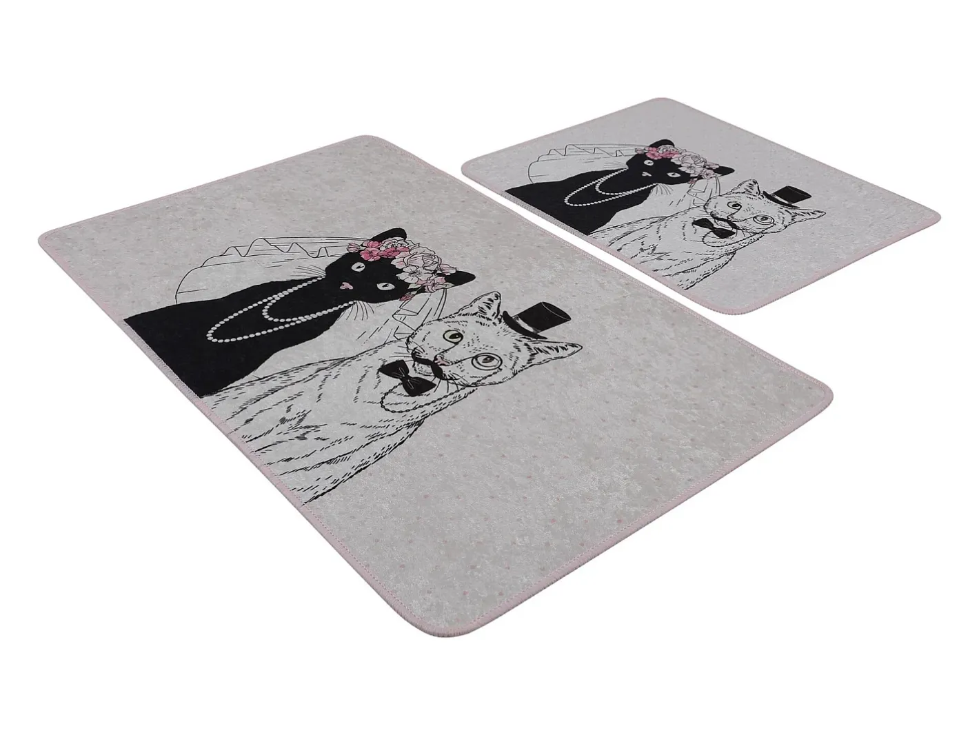 Alfombra De Baño|Ropa De Cama-Alfombra de baño Set (2 piezas) Wedding Multicolor