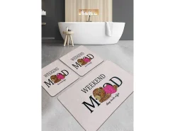 Alfombra De Baño|Ropa De Cama-Alfombra de baño Set (3 piezas) Weekend Mood Djt Multicolor
