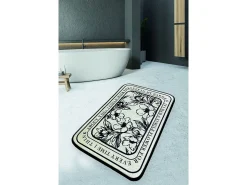 Online Alfombra de baño Singleflo negro crema Multicolor