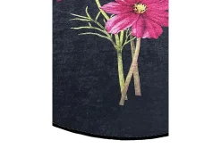 Alfombra de baño Sitivo Djt verde rosa negro Multicolor