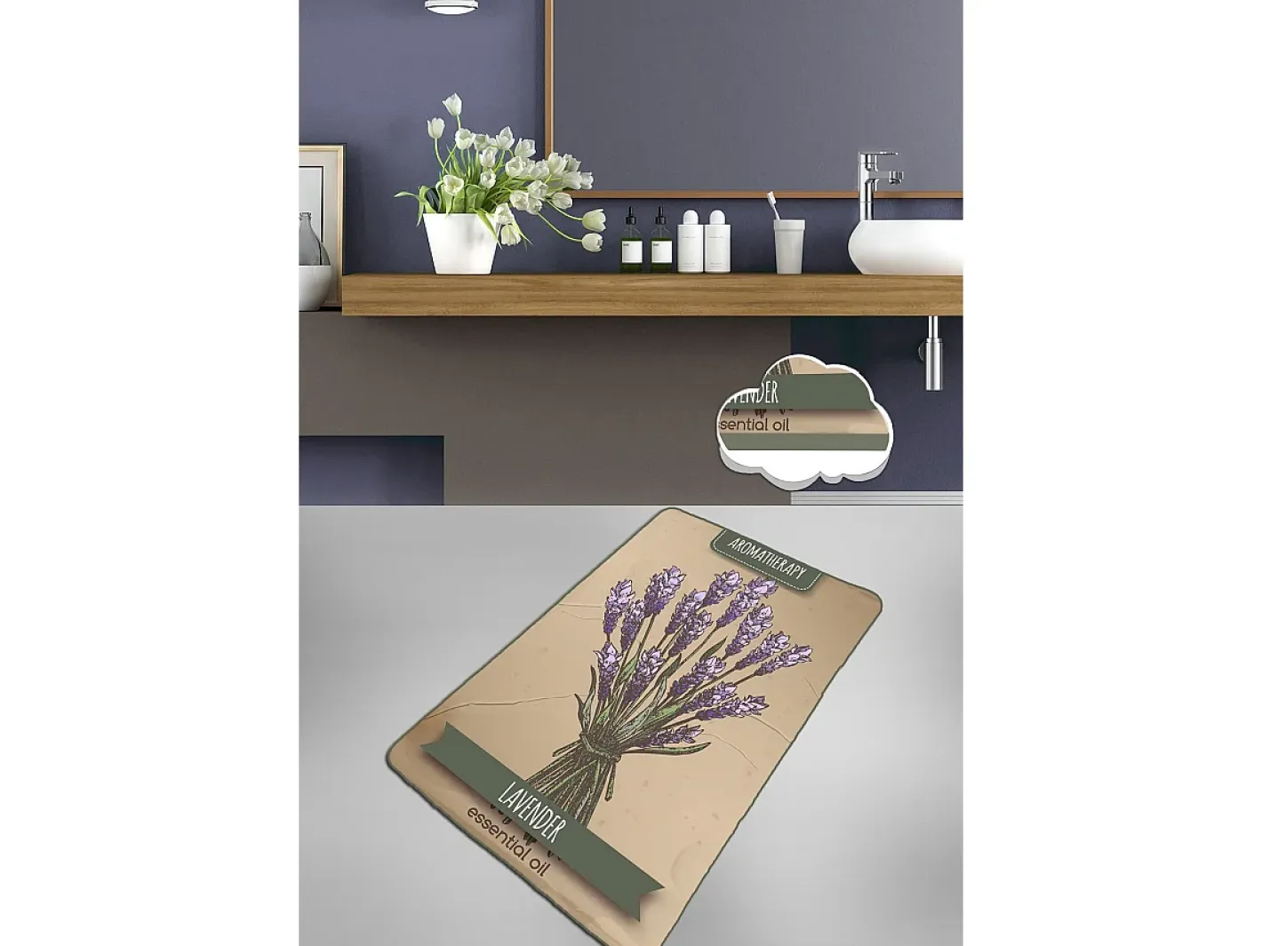 Best Alfombra de baño Smell (70 x 120) Multicolor