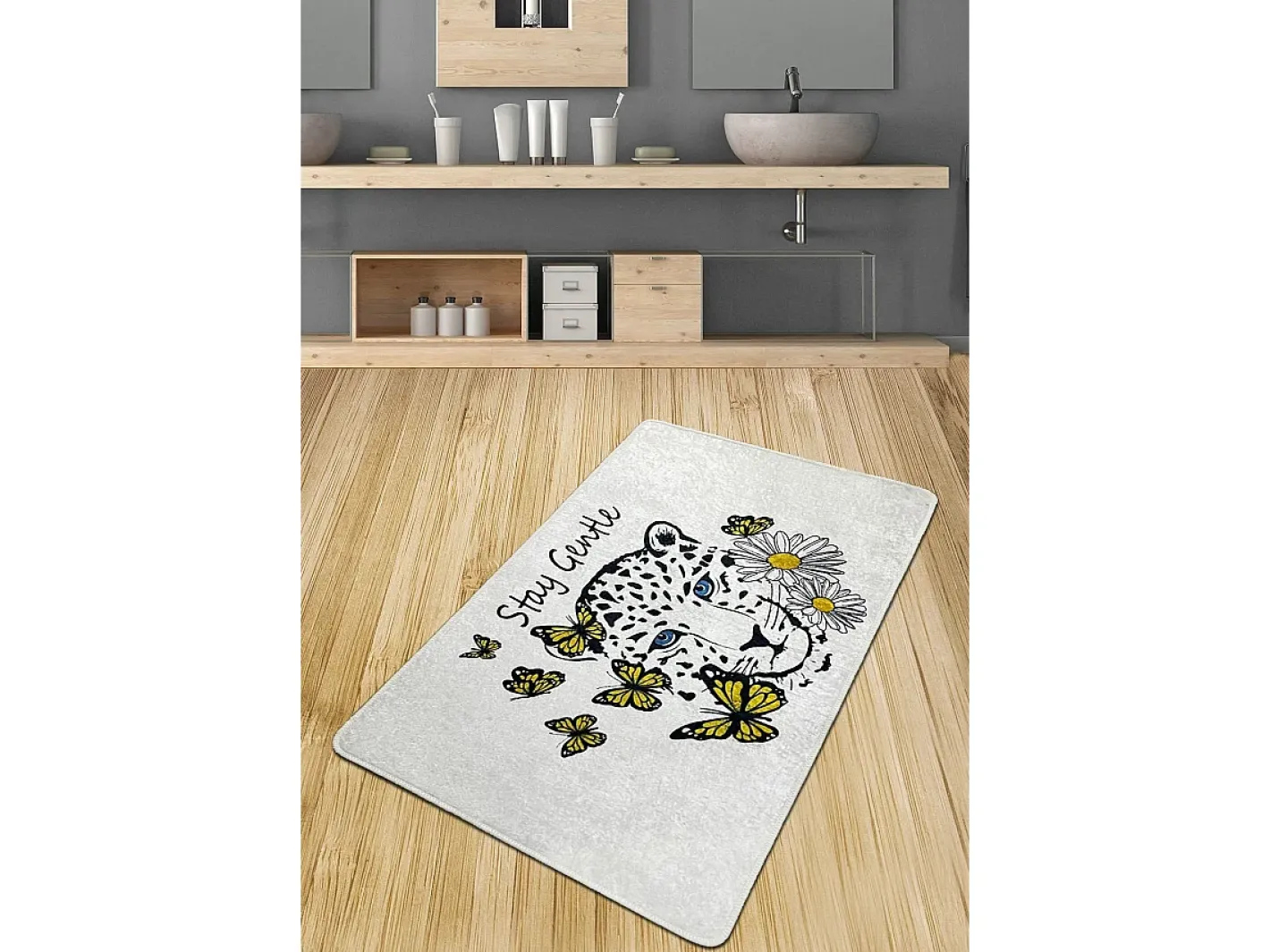 Alfombra de baño Stay Gentle Djt (80 x 100) Multicolor Hot