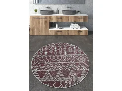 Alfombra De Baño|Ropa De Cama-Alfombra de baño Straordinario Djt burdeos rojo blanco Multicolor