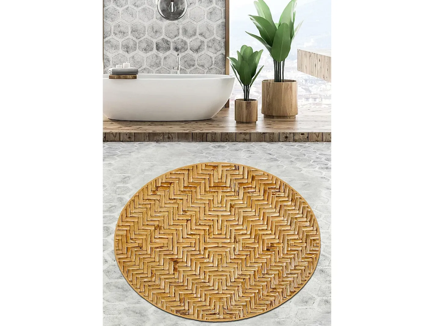 Alfombra de baño Tetris Djt (160 cm) Multicolor Hot