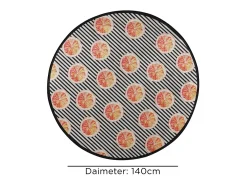 Alfombra de baño Tranche Circle Djt 140 Multicolor