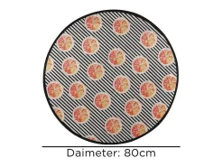 Alfombra de baño Tranche Circle Djt 80 Multicolor Hot