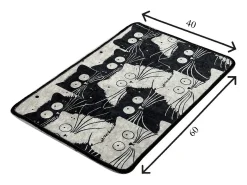 Alfombra de baño White Cats DJT Multicolor
