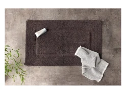 Outlet ebuy24 Alfombra de baño William 80x50cm . Gris