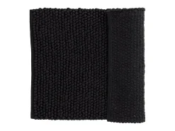 ebuy24 Alfombra de baño Wilmer 80x50cm color . Negro
