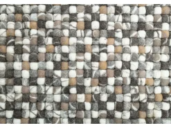 Alfombra de bolas de fieltro hecha a mano 70x270 cm Naturaleza Multi Felty 2.2 Color natural claro Outlet