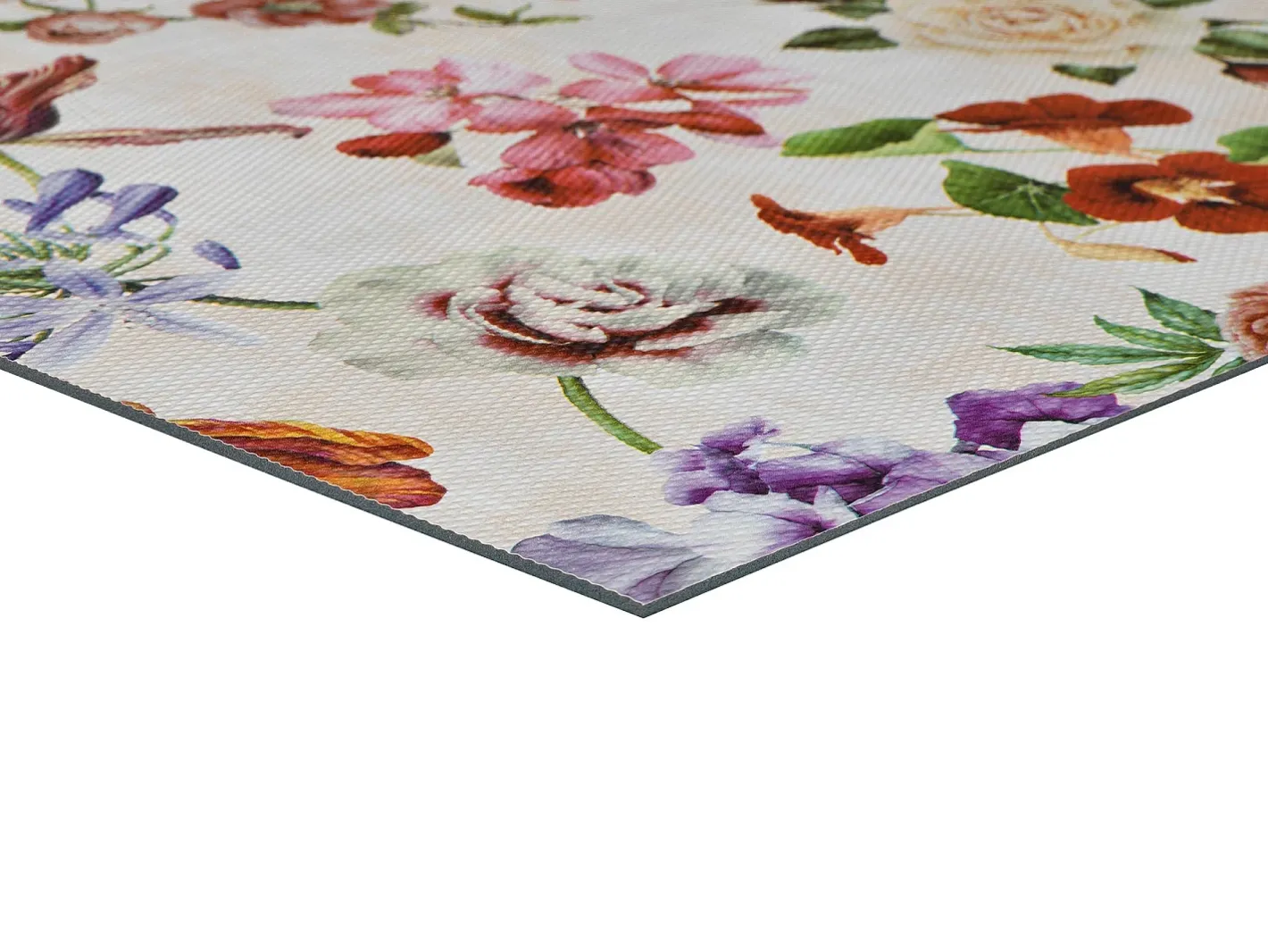Alfombra De Cocina-Alfombra de cocina - dibujos de flores - - 48 x 200 cm - SALLY Multicolor