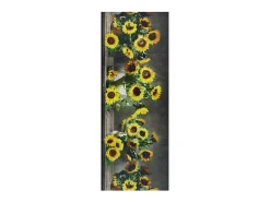 New Alfombra de cocina - Dibujos con flores - - 52 x 100 cm - RICCI Amarillo