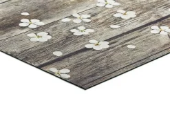 New Alfombra de cocina - Diseños primaverales - marrón - 52 x 100 cm - SPRINTY Marru00f3n