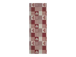 Outlet Alfombra de cocina - patchwork - - 48 x 200 cm - SALLY Rojo