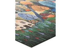 New Alfombra de cocina - dibujos con paisaje - - 52 x 200 cm - RICCI Multicolor