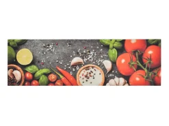 Discount Alfombra de cocina lavable terciopelo dibujo verduras 45x150 cm ES980126 Multicolor
