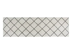 Alfombra de cocina lavable terciopelo cuadrados 60x180 cm ES260918 Gris Hot
