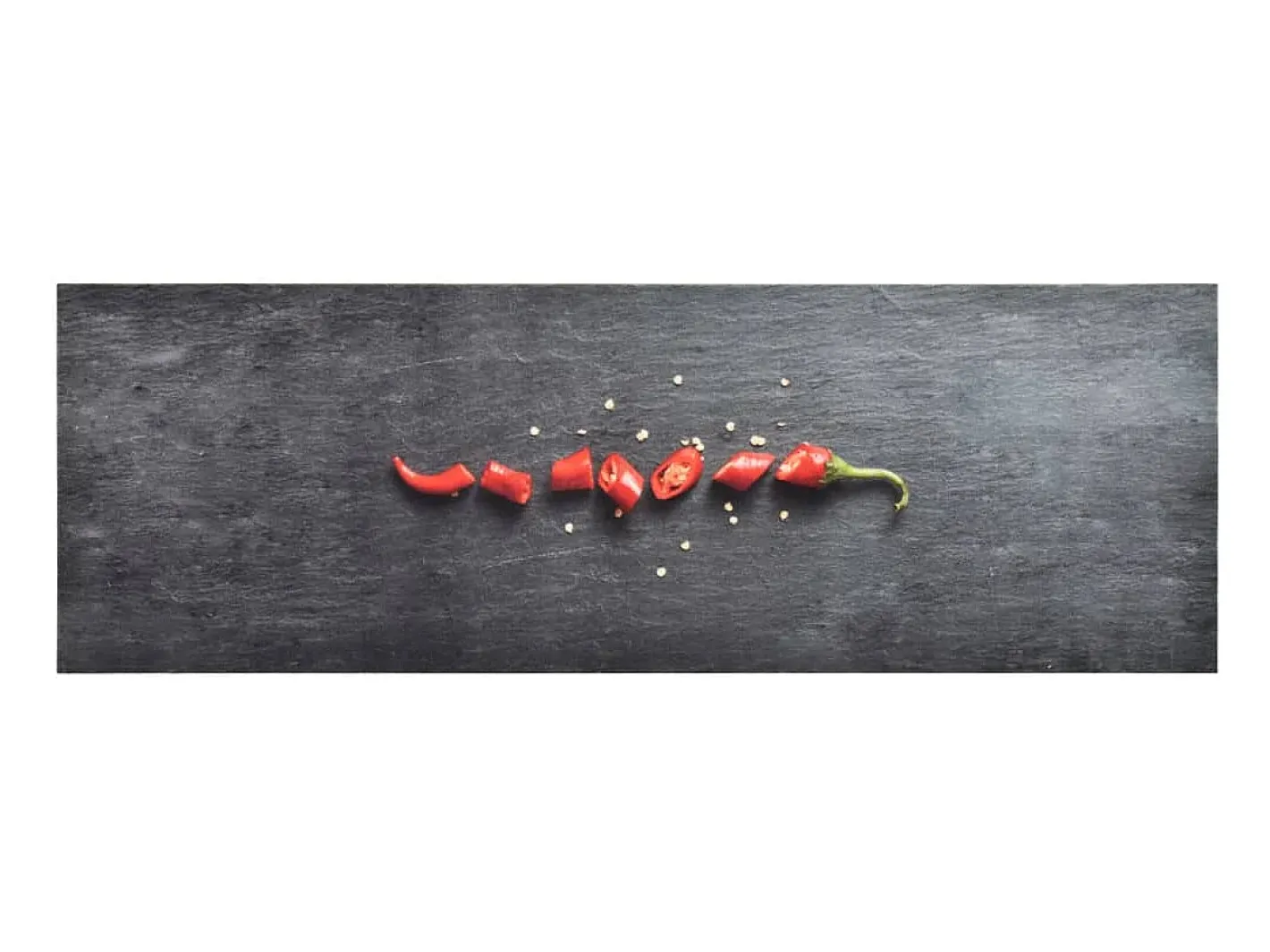 Discount Alfombra de cocina lavable Pepper 60x180 cm ES197448 Negro