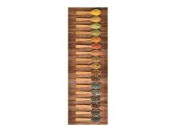Alfombra de cocina lavable Spoons 60x300 cm ES440511 Multicolor New