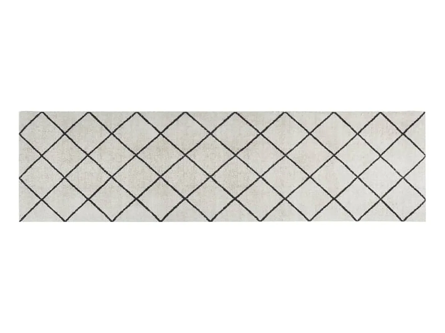 Discount Alfombra de cocina lavable terciopelo cuadrados 45x150 cm ES912117 Gris