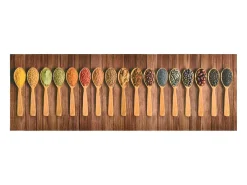 Alfombra De Cocina-Alfombra de cocina lavable Spoon 45x150 cm ES389809 Multicolor