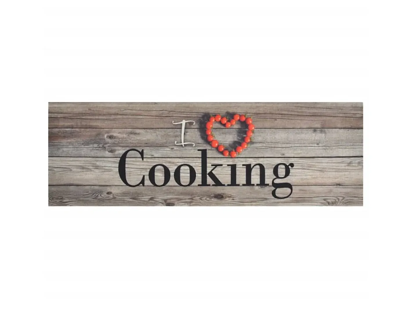 Alfombra De Cocina-Alfombra de cocina lavable terciopelo cooking gris 60x180 cm ES802532 Multicolor