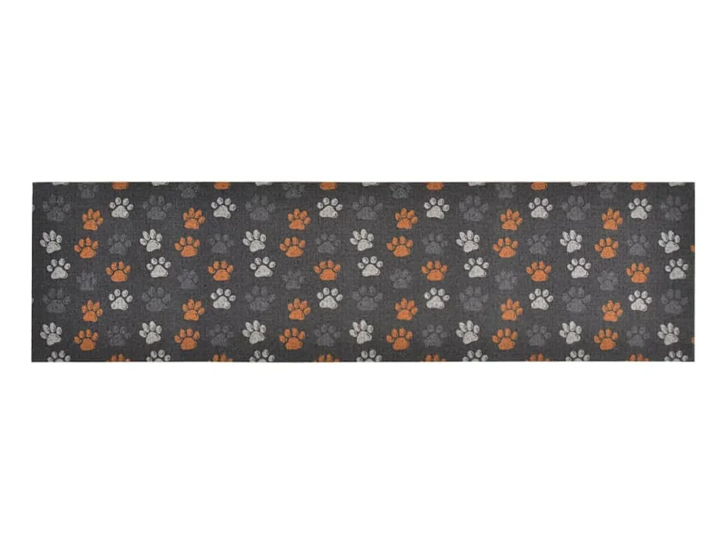 Alfombra De Cocina-Alfombra de cocina lavable terciopelo dibujo de patas 45x150 cm ES279710 Multicolor
