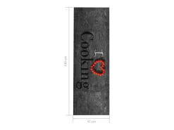 Outlet Alfombra de cocina lavable Cooking 45x150 cm ES448833 Multicolor