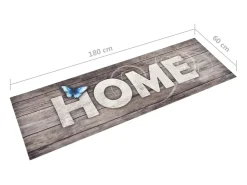 Alfombra De Cocina-Alfombra de cocina lavable Home 60x180 cm ES122700 Gris