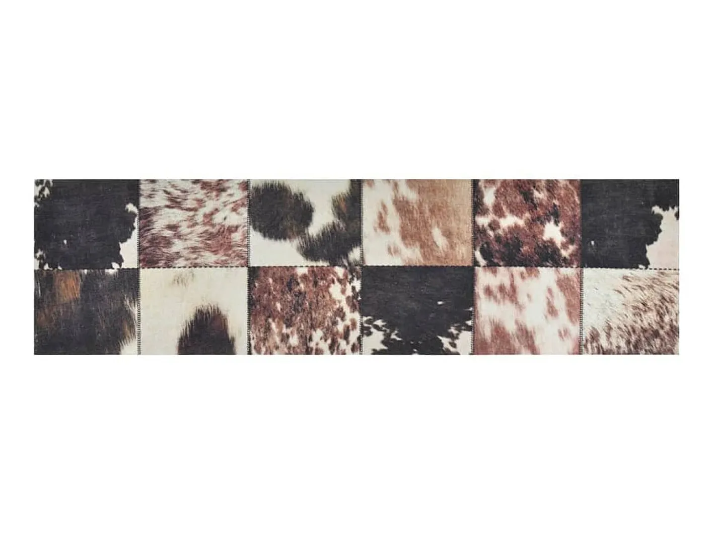 Alfombra De Cocina-Alfombra de cocina lavable terciopelo piel de animal 45x150 cm ES630873 Multicolor