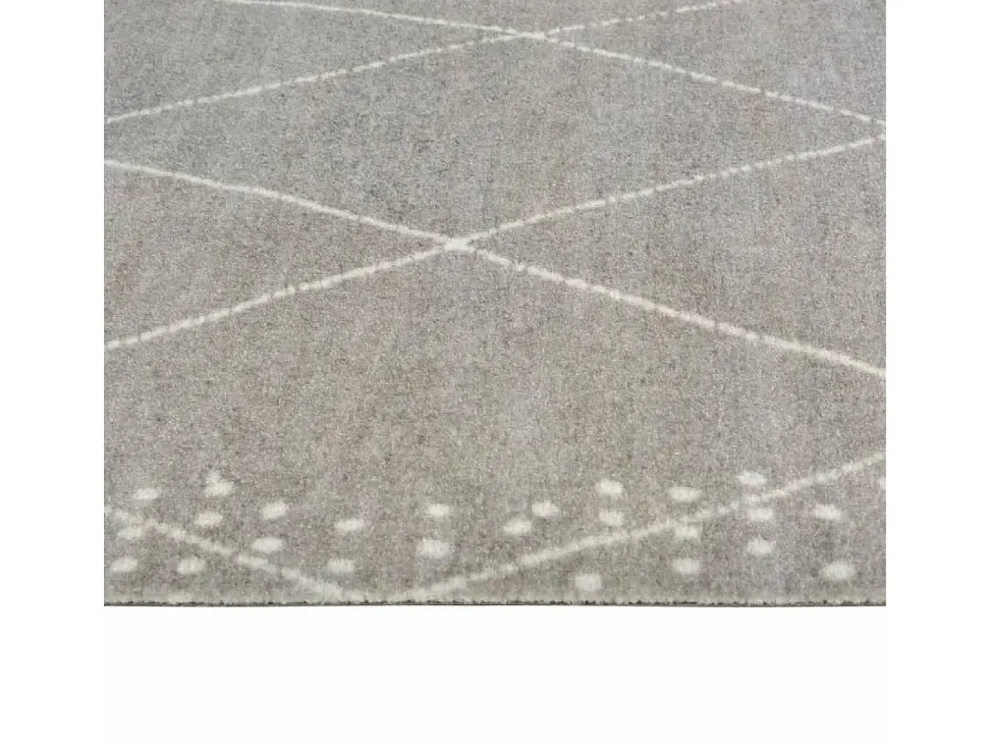 Alfombra De Cocina-Alfombra de cocina lavable terciopelo dibujo rombos 45x150 cm ES942839 Gris