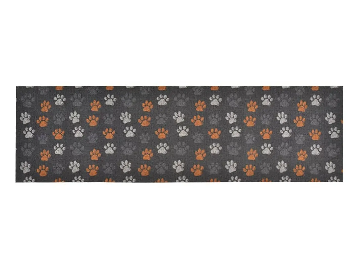 Outlet Alfombra de cocina lavable terciopelo dibujo de patas 60x180 cm ES974397 Multicolor