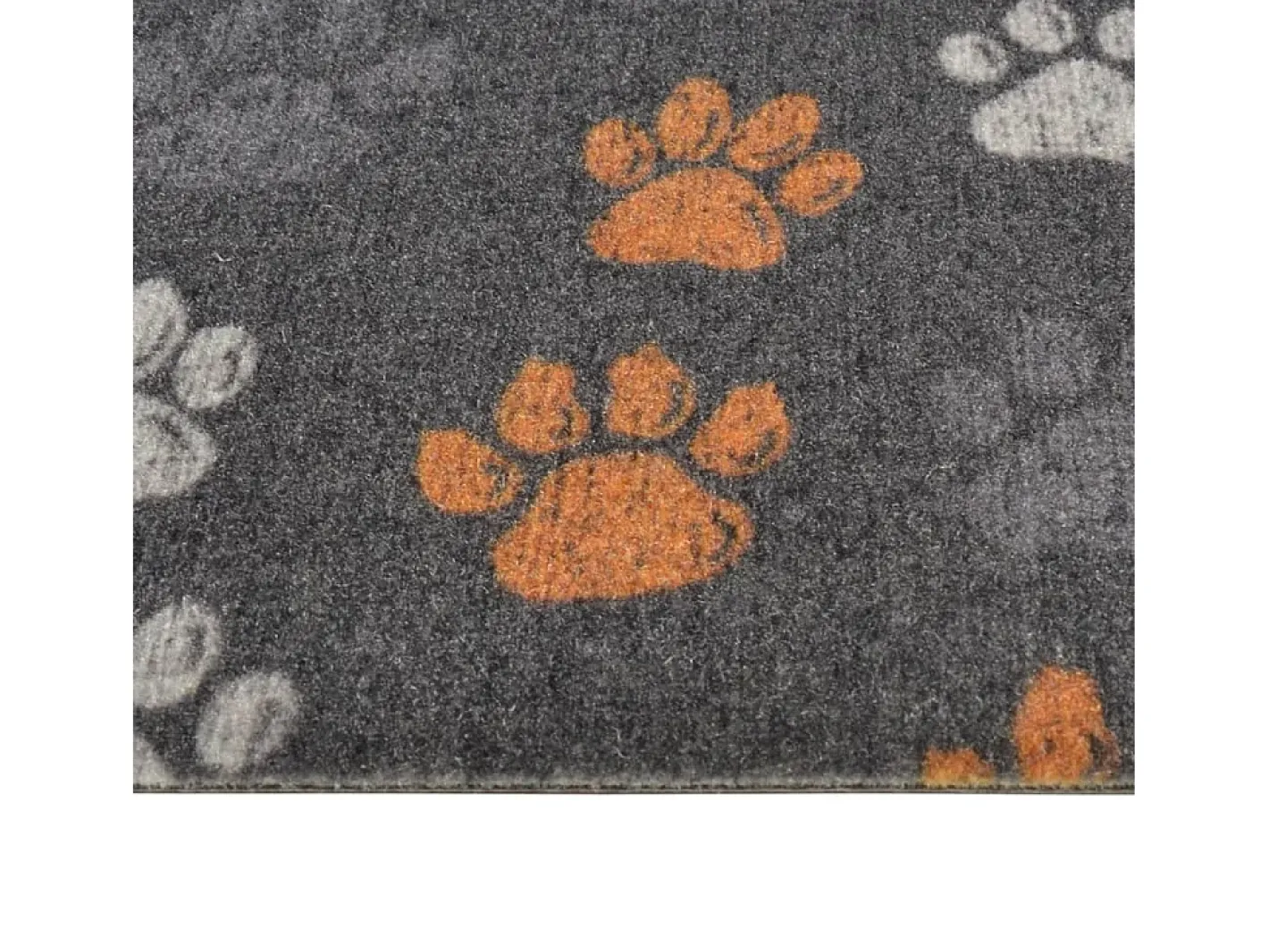Outlet Alfombra de cocina lavable terciopelo dibujo de patas 60x180 cm ES974397 Multicolor