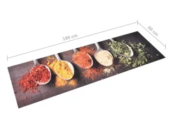 Alfombra De Cocina-Alfombra de cocina lavable Spoons 60x180 cm ES662200 Multicolor