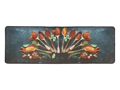 Hot Alfombra de cocina 60x180 cm lavable antideslizante Multicolor