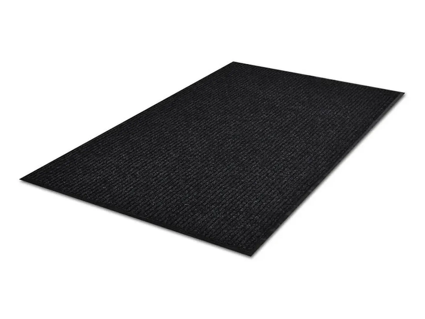 Alfombra de entrada de PVC negra, 120 x 180 cm ES804562 Negro Outlet