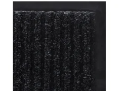 Alfombra de entrada de PVC negra, 120 x 180 cm ES804562 Negro Outlet
