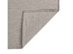 Clicnbuy Alfombra de exterior de tejido plano gris taupe 140x200 cm Topo New