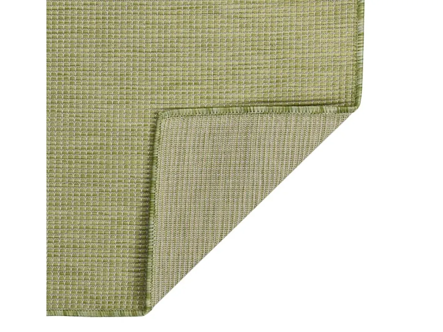 Clicnbuy Alfombra de exterior de tejido plano 140x200 cm Verde Discount