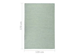 Discount Clicnbuy Alfombra de exterior de tejido plano turquesa 120x170 cm Azul turquesa