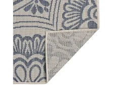 Alfombra de exterior de tejido plano rayas es 80x150 cm ES24389 Azul Sale