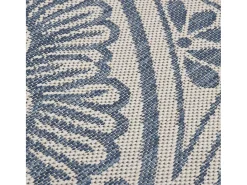 Alfombra de exterior de tejido plano rayas es 80x150 cm ES24389 Azul Sale