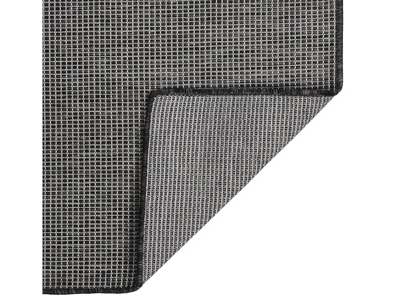 Alfombra De Salón-Alfombra de exterior de tejido plano 140x200 cm ES80338 Gris