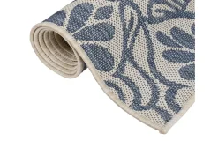 Clearance Clicnbuy Alfombra de exterior de tejido plano rayas es 140x200 cm Azul