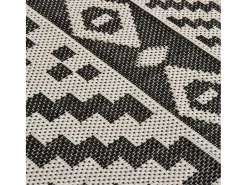 Best Alfombra de exterior de tejido plano 160x230 cm Rayas negras Negro