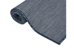New Alfombra de exterior de tejido plano 120x170 cm ES42116 Azul